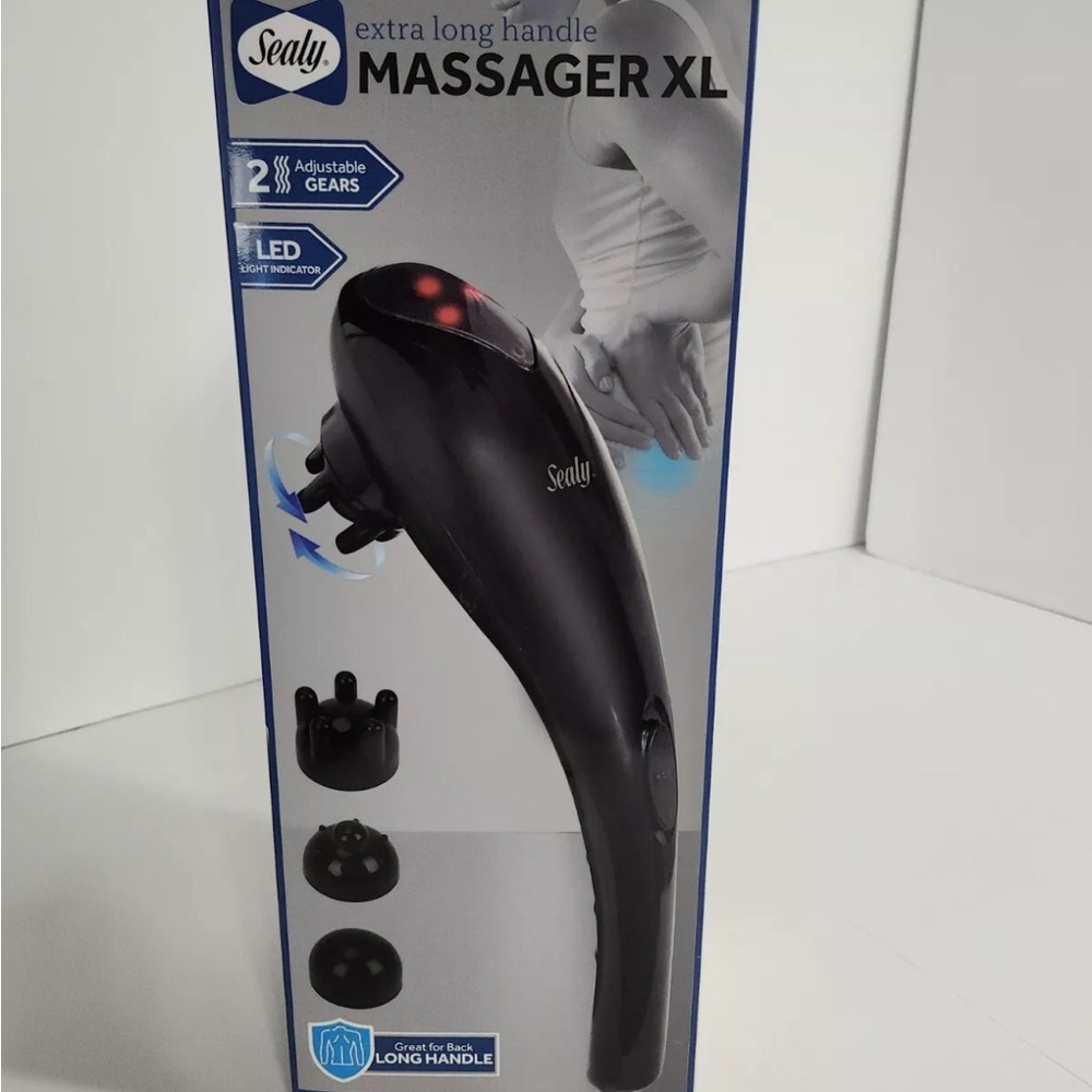 Sealy Black Massager with LED Light
